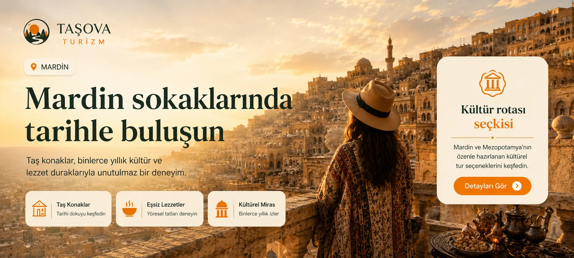 Mardin sokaklarında tarihle buluşun; kültürel rota seçeneklerini keşfedin.