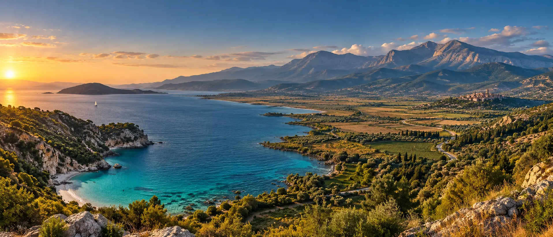 Deniz, ova ve dağların birleştiği panoramik seyahat rotası
